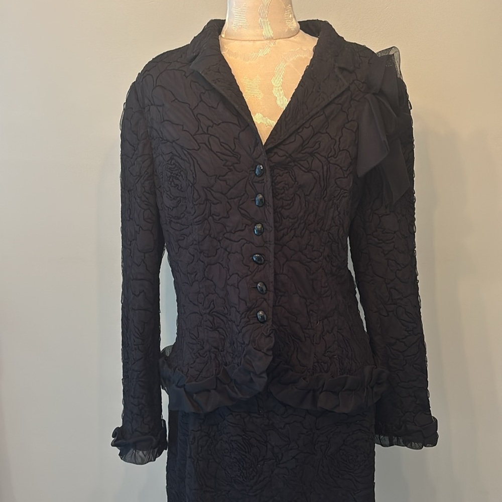 Teri Jon Rickie Freeman Two Piece Skirt Set Size 14 - Picture 13 of 15